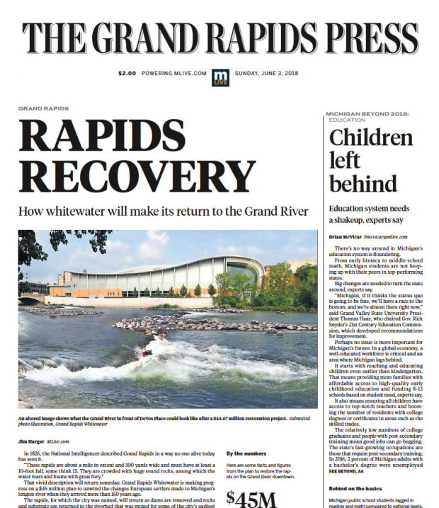 Grand Rapids Press Feature Grand Rapids WhiteWater